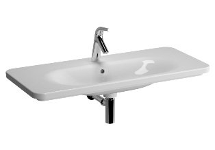 Vitra Nest Trendy Tezgah Üstü Lavabo 100 cm Beyaz 5687B003-0001